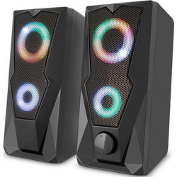 Yenkee YSP 2003RGB Ηχεία Υπολογιστή 2.0 6W με RGB Φωτισμό Black