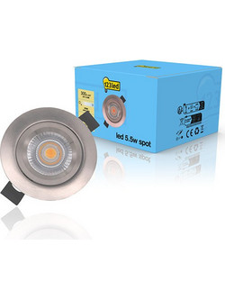 Προβολέας 123led με χωνευτό φωτισμό νικελίου, O 68mm (5,5W) | 2700K