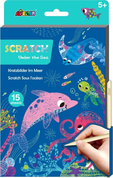 Avenir Ζωγραφική A5 Sratch Book Under The Sea
