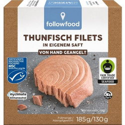 Φιλέτο Τόνου σε Βιολογικό Ηλιέλαιο Followfood 185g - Followfood