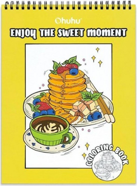 Colouring book βιβλίο ζωγραφικής Ohuhu bleedproof Enjoy The Sweet Moments 83000-64