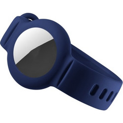 Λουράκι σιλικόνης με θήκη για AirTag Midnight Blue