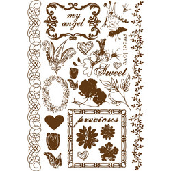 Flocked RUB ONS-Backstage για scrapbooking Sweet Fairy