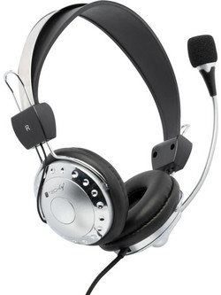 Techly ICC-SH-517TY On Ear Ακουστικά Υπολογιστή με Μικρόφωνο & 3.5mm Jack