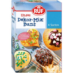 Διακοσμητικά Ζαχαροπλαστικής 4 Είδη Ruf Decor Mix Bunt 160g