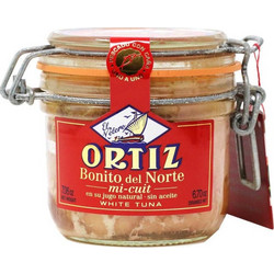 Λευκός Τόνος σε Φυσικό Χυμό Χωρίς Λάδι Ortiz White Tuna in Natural Juice 190g