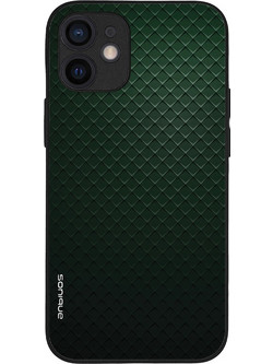 Sonique Carbon Series Back Cover Green (iPhone 12 mini)