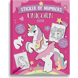 Βιβλίο με Αυτοκόλλητα Eurowrap Unicorns Sticker by Numbers