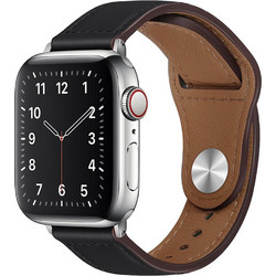 Techsuit W033 Watchband Λουράκι Δερματίνης Black (Apple Watch 42 / 44 / 45 / 49 mm)