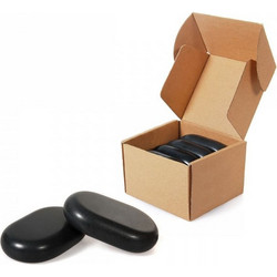 Hot Stone 4pcs ηφαιστειακές θεραπευτικές πέτρες βασάλτη