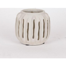 Φανάρι Κεραμικό Γκρι 15,5x14εκ. ESTHETI 819-00523 - ESTHETI - 819-00523