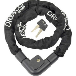 Dresco Κλειδαριά Ποδηλάτου Κουλούρα 120cm O7mm με Κλειδί Μαύρη (5250202)