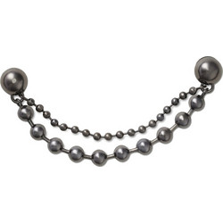 Jibbitz Black Gem Chain CROCS Μαύρο