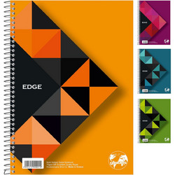 Τετράδιο Σπιράλ Ριγέ A4 2 Θεμάτων Edge 60 Φύλλα