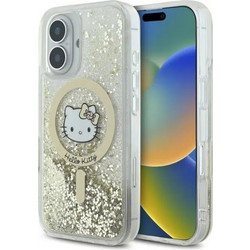 Hello Kitty Liquid Glitter Fever MagSafe iPhone 16 Case - Gold - (Hel000146-0)