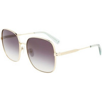 Longchamp LO159S 705 Γυναικεία Γυαλιά Ηλίου Τετράγωνα Μεταλλικά Χρυσά με Μπλε Degradee Φακό