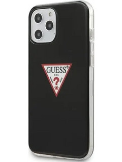 Guess Triangle Collection Back Cover Black (iPhone 12 / 12 Pro)