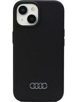 Audi Silicone Case for iPhone 15 Plus - black - (AUDI000044-0)