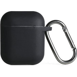 Beline Θήκη Σιλικόνης για AirPods 1 / 2 Μαύρη