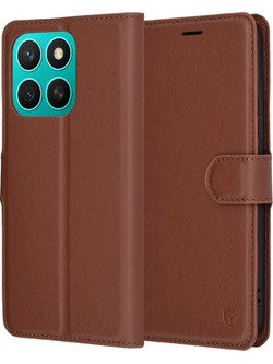 Techsuit Leather Folio Θήκη (Honor X8c) Brown