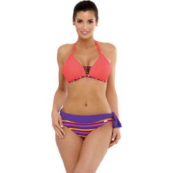 Marko Bikini Set Τριγωνάκι Ψηλόμεσο Ροζ Πολύχρωμο M-550