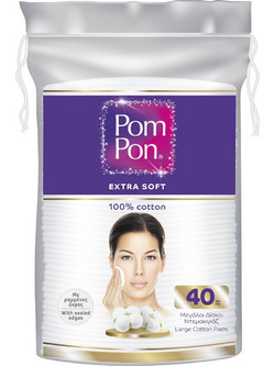 Pom Pon Extra Soft Δίσκοι Ντεμακιγιάζ 40τμχ