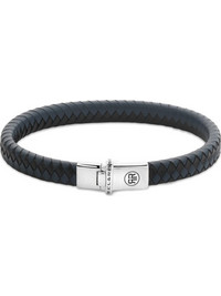 Rebel & Rose Small Braided Βραχιόλι Μαύρο/Μπλε RR-L0178-S-M