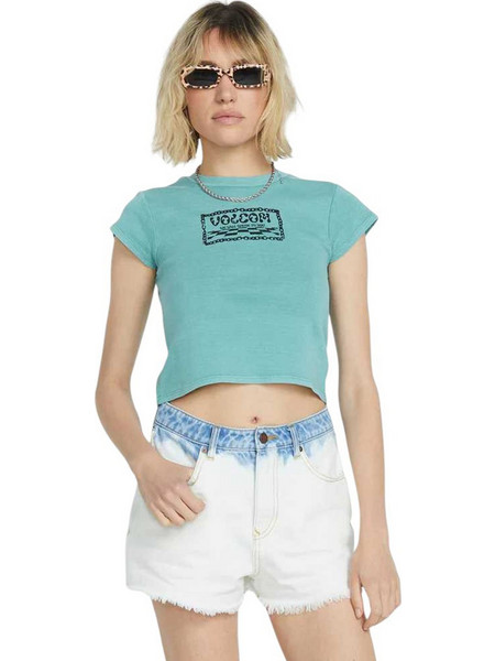VOLCOM W FA F RYGALSKI BABY T-SHIRT - B3512520-TEL GREEN