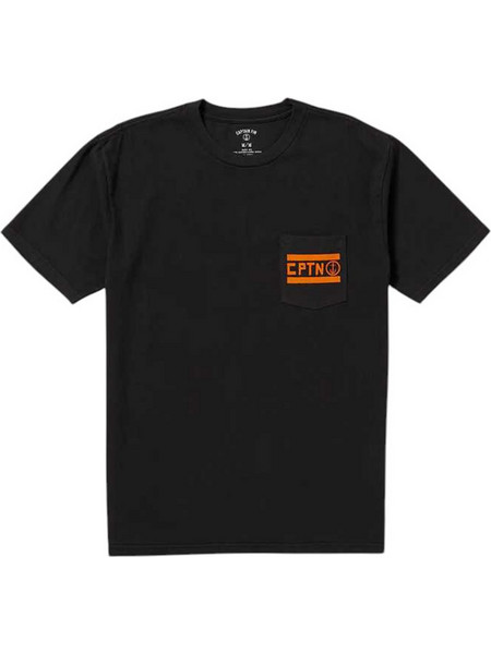 CAPTAIN FIN M NOBODY SURFS POCKET SST TEE - 21A4312500-BLK BLACK