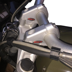 GP Kompozit αποστάτες τιμονιού για BMW R1200GS LC / R1250GS 2013-2024 ασημί