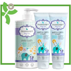 Pharmasept Pharmasept Tol Velvet Baby Mild Bath Απαλό Βρεφικό - Παιδικό Αφρόλουτρο για Σώμα & Μαλλιά, 1L & 2 Baby Calming Nappy Cream Φυσική Αδιάβροχη Κρέμα για την Αλλαγή της Πάνας, 150ml, 2x150ml (9