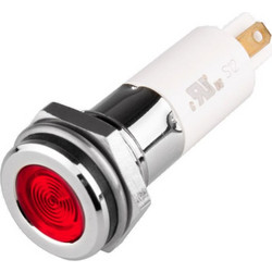 Ενδεικτική λυχνία Led 24V DC με faston Κόκκινη H10F-24R Autonics