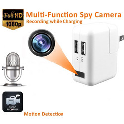 USB Φορτιστής με Κρυφή Κάμερα Full HD 1080P Με Ανιχνευτή Κίνησης