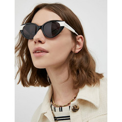 Max & Co MO0039 01A Γυναικεία Γυαλιά Ηλίου Cat Eye Κοκάλινα Μαύρα με Μαύρο Polarized Φακό
