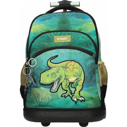 Street Dinosaur Σχολική Τσάντα Τρόλεϊ Δημοτικού Πράσινη 157531266