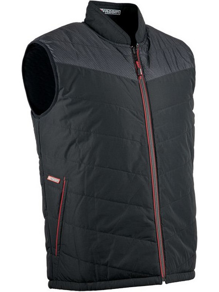 Facom FXWW5010E-3 Γιλέκο Αμάνικο Καπιτονέ Flag Black/Red FR3