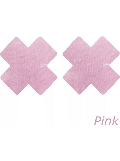 Glitter Cross Nipple Pasties Stickers Pink