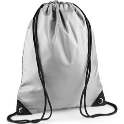 BagBase BG10 Τσάντα Πλάτης Γυμναστηρίου Ασημί