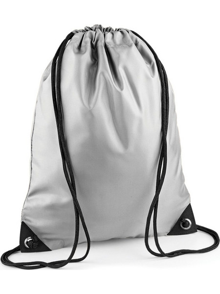 BagBase BG10 Τσάντα Πλάτης Γυμναστηρίου Ασημί