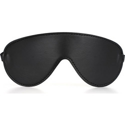 Sexy Vegan Leather Eye Mask Blindfold Black
