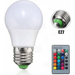 Led Λάμπα RGB με Τηλεχειριστήριο, Εναλλαγή 16 Χρωμάτων & Λευκό Φως - Remote Control LED Colorful Lamp