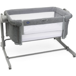 Chicco Next2Me Magic Evo/40 Λίκνο με Στρώμα & Πλαϊνό Άνοιγμα Γκρι