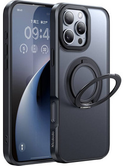McDodo PC-4933 MagSafe case for iPhone 16 Pro Max with stand (black)