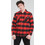 Dickies Sacramento Ανδρικό Πουκάμισο Βαμβακερό Καρό Μακρυμάνικο Φαρδιά Γραμμή Overshirt Κόκκινο