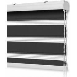 Ρολοκουρτίνα διπλή (zebra) 120x180cm SDS-27565 μαύρο