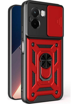 Bodycell Armor Slide Θήκη Xiaomi Poco M7 4G Red