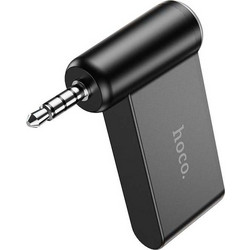 Hoco E58 - Φορητός Δέκτης Bluetooth με Καρφί Jack 3.5mm για Σύνδεση σε AUX σε Μαύρο Χρώμα