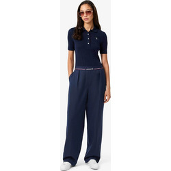 Lacoste Γυναικείο Παντελόνι Oversized Μπλε Σκούρο HF5307-00
