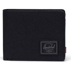 Herschel unisex πορτοφόλι μονόχρωμο με contrast logo patch και logo label Roy Coin - 66UACL01392 Μαύρο