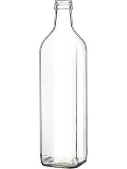 Homestyle Μπουκάλι Γυάλινο με Καπάκι 1000ml Marasca